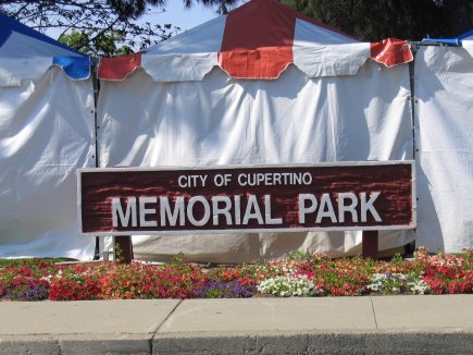 Cupertino Memorial Park Sign photos may be used - for free - on family 