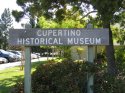 Cupertino Historical Museum Landmark Sign in Cupertino, CA