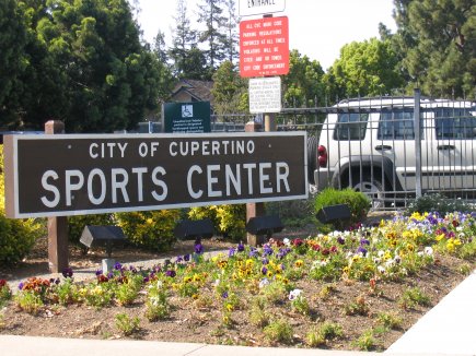 Cupertino Sports Center Sign