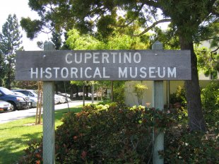 Cupertino Historical Museum Landmark Sign